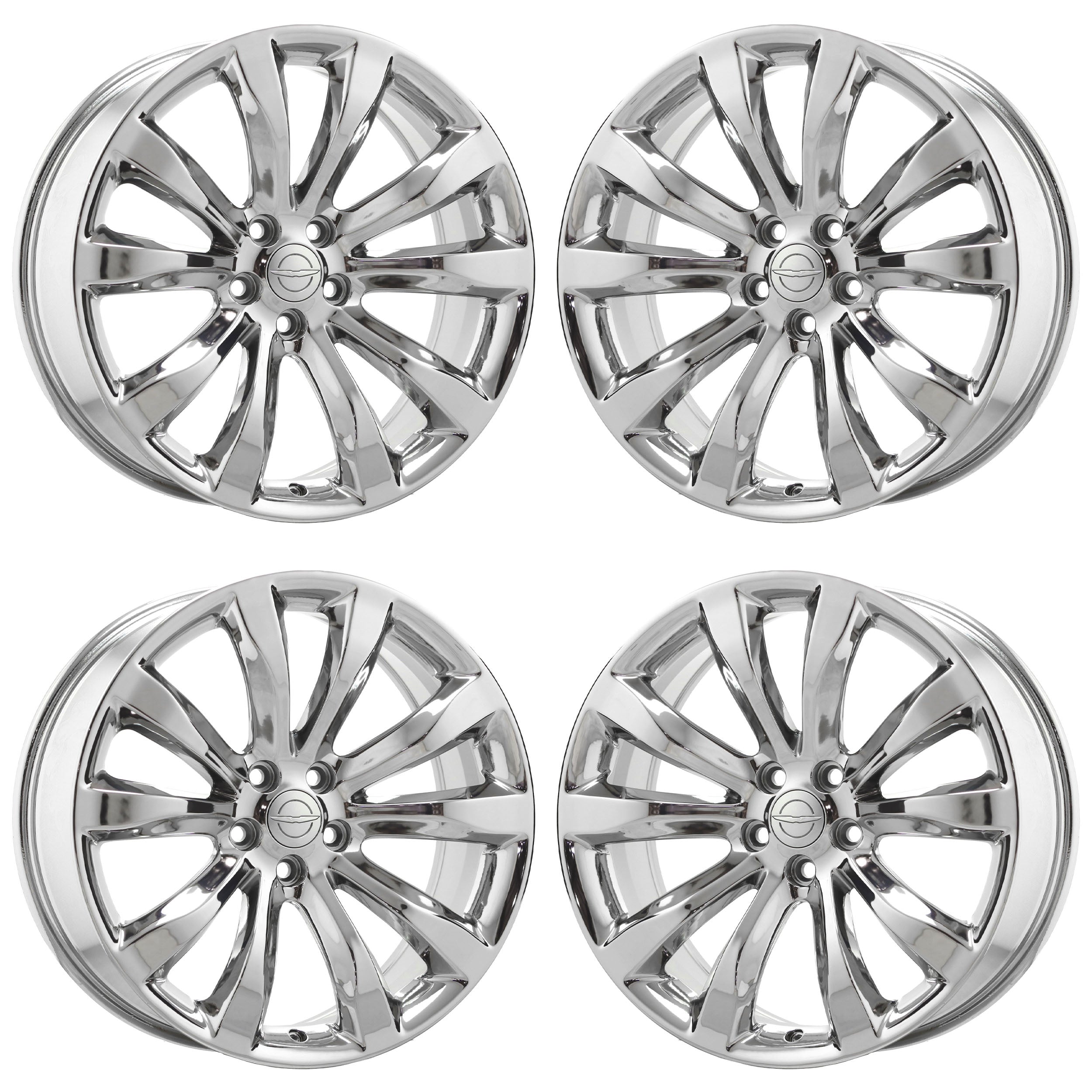 20" Chrysler 300 RWD Bright Chrome wheels rims Factory OEM set 2540 EXCHANGE